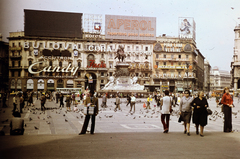 Olaszország, Milánó, Dóm tér (Piazza del Duomo), II. Viktor Emánuel emlékműve., 1970, Kristek Pál, Fortepan #274964