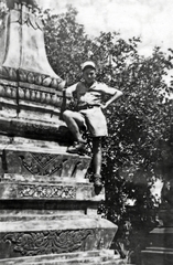 1947, Hózer Benjamin, soldier, man, monument, Fortepan #275020