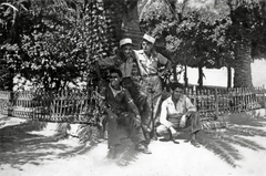 Algiers, 1947, Hózer Benjamin, tableau, soldier, men, civilian, Fortepan #275021