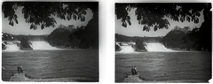 Switzerland, Schaffhausen, Rajna vízesés, 1910, Schoch Frigyes, stereophoto, Fortepan #27510