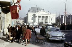 Romania,Transylvania, Oradea, Bémer tér (Piata Regele Ferdinand I), Szigligeti (Állami) Színház., 1969, Páldi Vince, Fortepan #275233