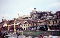 Slovakia, Trenčín, Mierové námestie, fenn a vár., 1967, Páldi Vince, Fortepan #275263