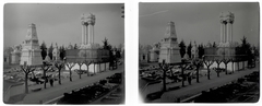 Italy, Milan, Városi Temető (Cimitero Monumentale)., 1910, Schoch Frigyes, cemetery, tomb, stereophoto, Fortepan #27534