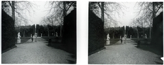 Italy, Florence, Pitti palota Boboli-kertje (Palazzo Pitti, Giardino di Boboli)., 1910, Schoch Frigyes, stereophoto, sculpture park, Fortepan #27543