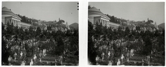 Italy, Genoa, Városi temető (Cimitero Monumentale di Staglieno)., 1910, Schoch Frigyes, cemetery, stereophoto, Fortepan #27549