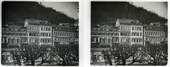 Czech Republik, Karlovy Vary, Stara Louka (Alte Wiese)., 1907, Schoch Frigyes, stereophoto, health resort, Fortepan #27575