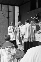 1960, Hámori Gyula, priest, altar, Fortepan #276080