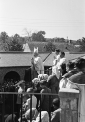 1960, Hámori Gyula, bishop, balcony, Fortepan #276084