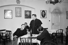 1954, Hámori Gyula, priest, cassock, Fortepan #276258