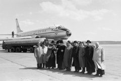 1960, Hámori Gyula, airplane, Cyrillic alphabet, Fortepan #276374