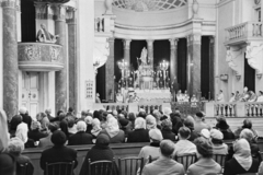 1960, Hámori Gyula, ritual, pulpit, altar, church interior, Fortepan #276380