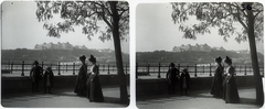 Hungary, Budapest V., Dunakorzó, látkép a Királyi Palotával., 1900, Schoch Frigyes, stereophoto, Budapest, Fortepan #27657