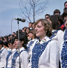 Magyarország, Gellérthegy, Budapest XI., a Citadella alatti déli lejtő, a KISZ Forradalmi Ifjúsági Napok rendezvénye a Jubileumi parkban., 1978, Hózer Benjamin, Budapest, Fortepan #276670