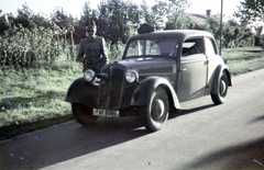 1938, Koncz Nándor, smoking, soldier, automobile, Nova-Technik Notek lamp, officer, untitled, Fortepan #276718