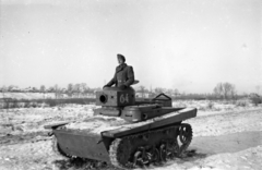 1942, Korner Veronika, T-37A tank, járműroncs, harckocsi, Fortepan #276835