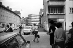 Germany, Hannover, a Knochenhauerstraße a Corvinusweg és az Am Marstall közötti szakasza., 1968, Monoki Miklós, Fortepan #276947