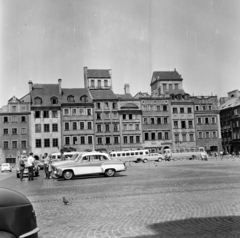 Lengyelország, Varsó, Óvárosi piactér (Rynek Starego Miasta)., 1964, Németh Tamás, Wartburg 311/312, Fortepan #276975