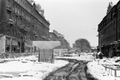 Magyarország, Budapest XIII.,Budapest VI., a Nyugati (Marx) téri felüljáró építési munkálatai a Váci útnál., 1980, Obetkó Miklós, Budapest, Fortepan #277122