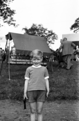 1958, Obetkó Miklós, kid, toy gun, Fortepan #277298