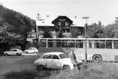 Magyarország, Szentendre, Lajosforrás turistaközpont, Ságvári Endre turistaház., 1971, Obetkó Miklós, Wartburg 311/312, Fiat 127, Fiat 850, Fortepan #277330