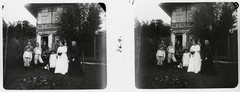 Hungary, Budapest I., nyaraló a Bérc utca környékén., 1900, Schoch Frigyes, holiday house, stereophoto, Budapest, Fortepan #27760