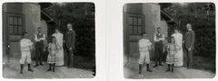 Hungary, Budapest I., nyaraló a Bérc utca környékén., 1903, Schoch Frigyes, family, holiday house, stereophoto, Budapest, Fortepan #27773