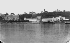 Hungary, Budapest. Lukasbad mit Rosenhügel, 1905, 1905, Deutsche Fotothek / Brück und Sohn, Best of, thermal bath, river, Fortepan #277730