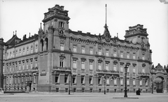 Hungary, Budapest I., Szent György tér, szemben a József főhercegi palota, balra a Lovarda utca., 1907, Deutsche Fotothek / Brück und Sohn, public building, Budapest, Fortepan #277803