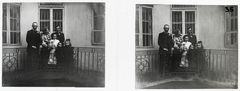 Hungary, Budapest V., Váci utca 55., 1903, Schoch Frigyes, family, courtyard balcony, stereophoto, Budapest, Fortepan #27781