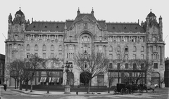 Hungary, Budapest V., Széchenyi István (Ferenc József) tér, Gresham-palota., 1908, Deutsche Fotothek / Brück und Sohn, public building, Budapest, Fortepan #277825