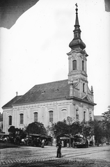 Hungary, Budapest I., Krisztina tér, Havas Boldogasszony-templom., 1908, Deutsche Fotothek / Brück und Sohn, Budapest, Fortepan #277839