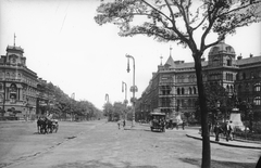 Magyarország, Budapest VI., Kodály körönd (Körönd), szemben az Andrássy út Hősök tere felé vezető szakasza., 1911, Deutsche Fotothek / Brück und Sohn, Budapest, Fortepan #277872