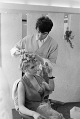 1967, Artfókusz, hair curlers, Fortepan #277944