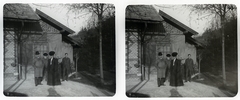 Hungary, Budapest I., nyaraló a Bérc utca környékén., 1909, Schoch Frigyes, stereophoto, Budapest, hands behind the back, hands in pockets, Fortepan #27799