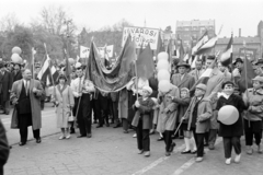 1959, Artfókusz, Fábián József, léggömb, felvonulás, gyerekek, Fortepan #278074