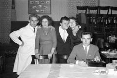 1960, Artfókusz, cashier machine, tableau, youth, Fortepan #278270