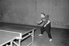 1958, Artfókusz, Fábián József, ping pong, ping pong asztal, férfi, Fortepan #278652