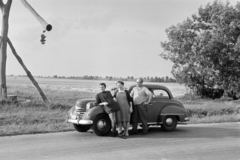 1961, Artfókusz, Fábián József, rendszám, hárman, automobil, Fortepan #278685