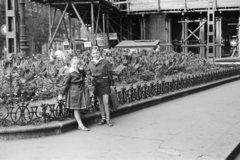 Magyarország, Budapest V., Ferenciek tere (Felszabadulás tér), balra a Szabad sajtó út, jobbra a Kígyó utca., 1962, Artfókusz, Fábián József, Budapest, Fortepan #278749