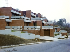 Magyarország, Budapest II., a Szeréna út 3, és 5. számú házak a Mecenzéf utca felőli teraszai., 1985, Artfókusz, Fábián József, sorház, Budapest, Fortepan #278978