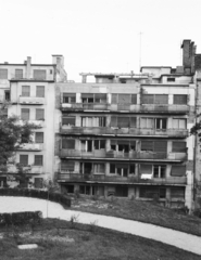 Hungary, Budapest II., Mechwart tér., 1960, Artfókusz, balcony, tenement house, Budapest, Fortepan #279021