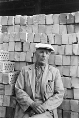 1957, Artfókusz, Best of, brick, man, cap, Fortepan #279212