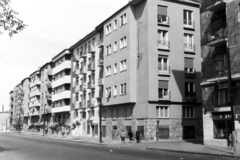 Magyarország, Budapest III., Kolosy tér, szemben a Lajos utca Dereglye utca - Evező utca közötti házsora látható., 1961, Artfókusz, Fábián József, Budapest, Fortepan #279284