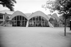 Magyarország, Városliget,Vidámpark, Budapest XIV., Dodzsem., 1975, Artfókusz, Fábián József, dodzsem, vidámpark, Budapest, hiperbolikus héj, Fortepan #279350