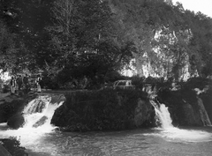 Horvátország, Plitvice Nemzeti Park, vízesés., 1908, Schoch Frigyes, vízesés, Fortepan #27943