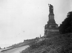 Németország, Rüdesheim am Rhein, Germánia szobra (Niederwalddenkmal)., 1917, Schoch Frigyes, szobor, emlékmű, Fortepan #27948