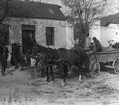 1906, Kurutz Márton, kalap, falu, ló, szekér, életkép, fogat, kosár, gyerek, Fortepan #27952