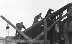 1960, Artfókusz, construction, dismantling the roof , Fortepan #279609