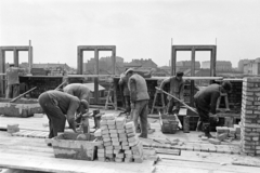 1967, Artfókusz, construction, door, mason, masonry, Fortepan #279674