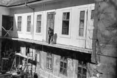 1965, Artfókusz, courtyard balcony, Fortepan #279884